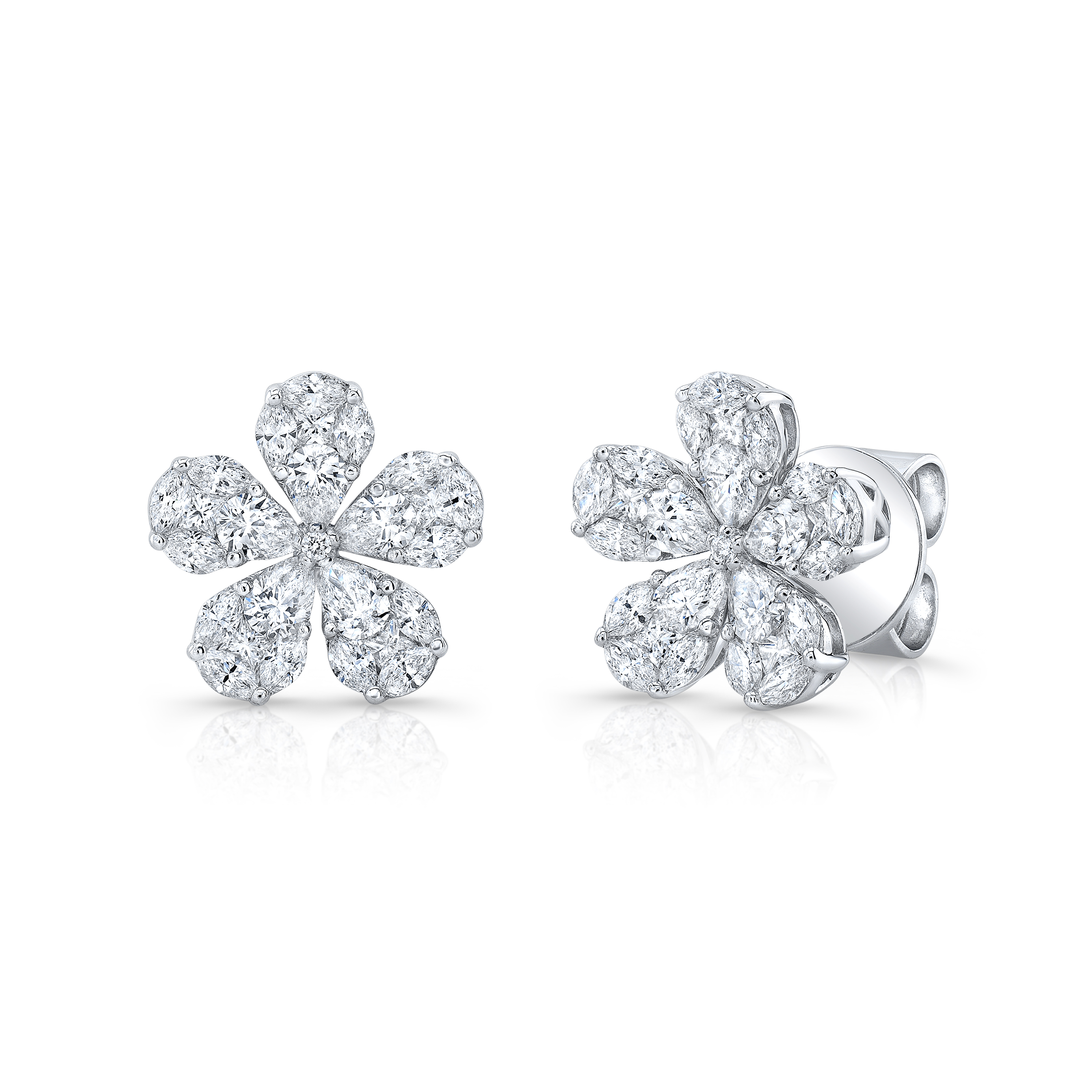 Napier Two Tone Small Flower Stud Earrings Two tone India | Ubuy